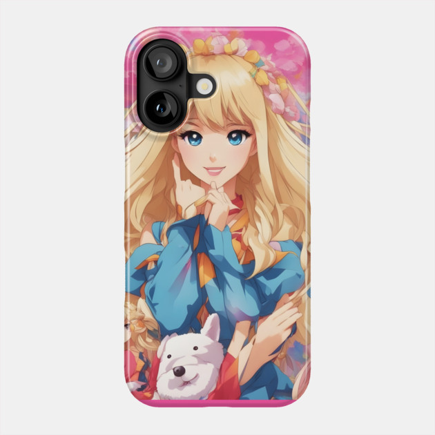 Blonde all american anime girl Phone Case by animegirlnft