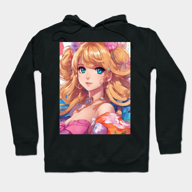 All American Blonde Country Girl Hoodie by animegirlnft