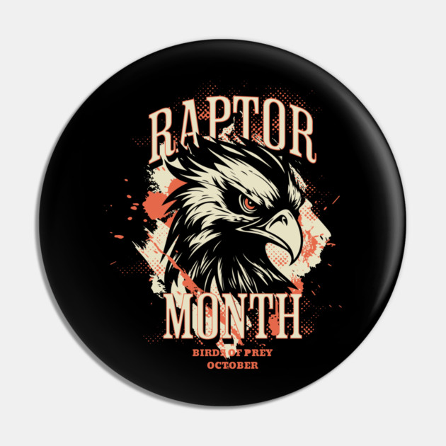 Raptor Month, Hawk Pin by HolidayBug