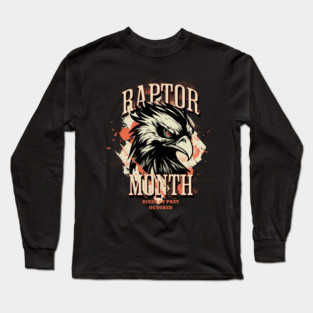 Raptor Month, Hawk Long Sleeve T-Shirt