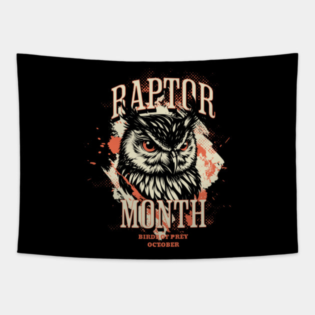 Raptor Month, Owl Tapestry by HolidayBug