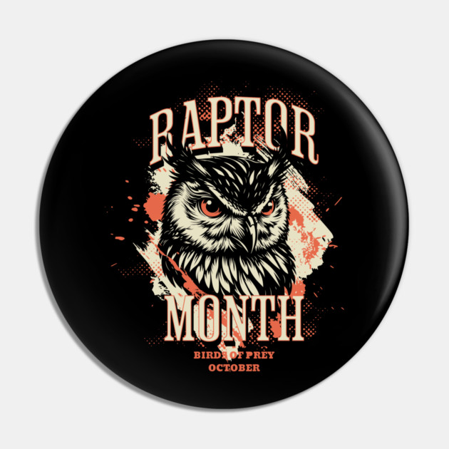 Raptor Month, Owl Pin by HolidayBug