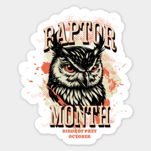 Raptor Month, Owl Sticker