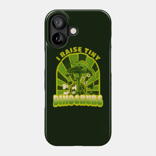 Vintage I Raise Tiny Dinosaurs Vintage Phone Case by HolidayBug