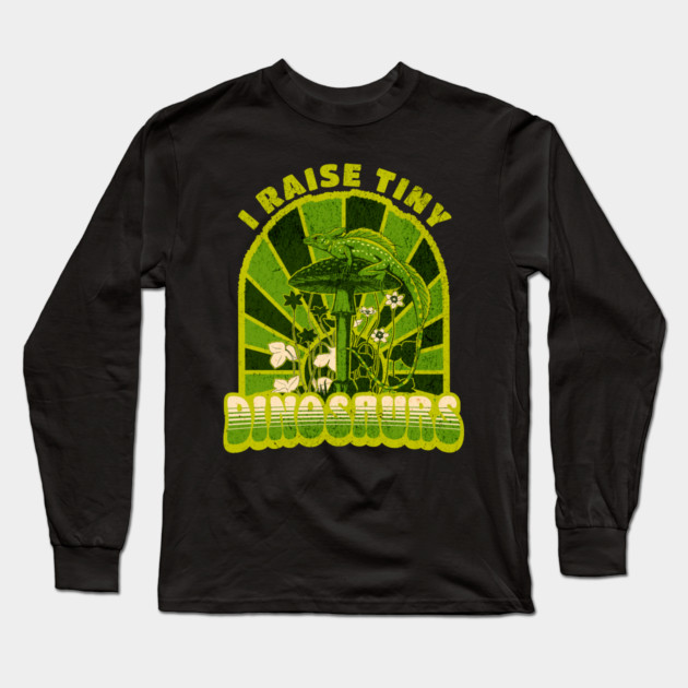 Vintage I Raise Tiny Dinosaurs Vintage Long Sleeve T-Shirt by HolidayBug