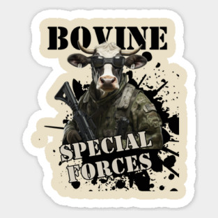 Bovine Special Forces Sticker