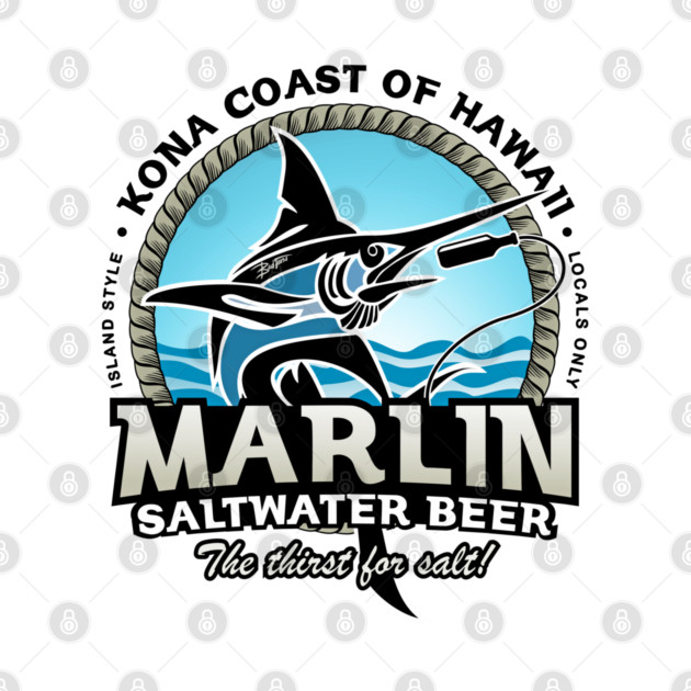 Island Style Marlin Saltwater Beer by Bad Tuna Bob