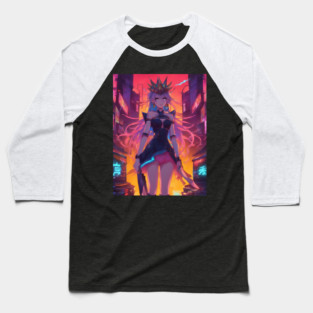 anime adventure villain girl pose Baseball T-Shirt