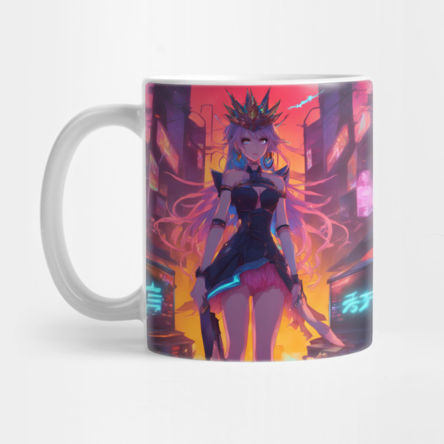 anime adventure villain girl pose by animegirlnft