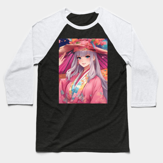 Anime Girl Squad kawaii cute  beautiful hat Baseball T-Shirt by animegirlnft