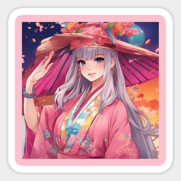 Anime Girl Squad kawaii cute  beautiful hat Sticker by animegirlnft