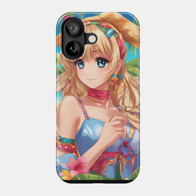 Nerdy and Nice Anime Girl Graphi Phone Case by animegirlnft