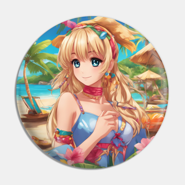 Nerdy and Nice Anime Girl Graphi Pin by animegirlnft