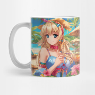 Nerdy and Nice Anime Girl Graphi Mug