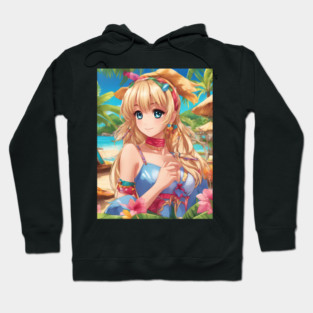 Nerdy and Nice Anime Girl Graphi Hoodie
