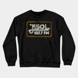 KSOL 107.7 SOUL Bay Area Defunct Radio Station Crewneck Sweatshirt