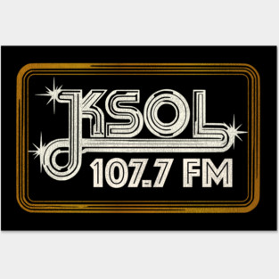 KSOL 107.7 SOUL Bay Area Defunct Radio Station Posters and Art