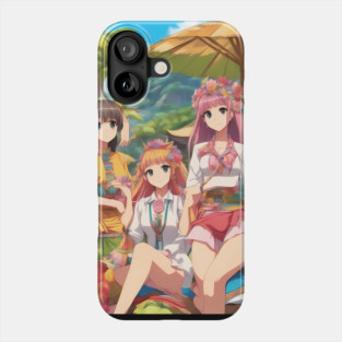 Anime All Day anime girls  collor Phone Case
