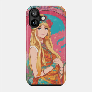 Anime Adventures  react anime girl bali style dress collorful Phone Case