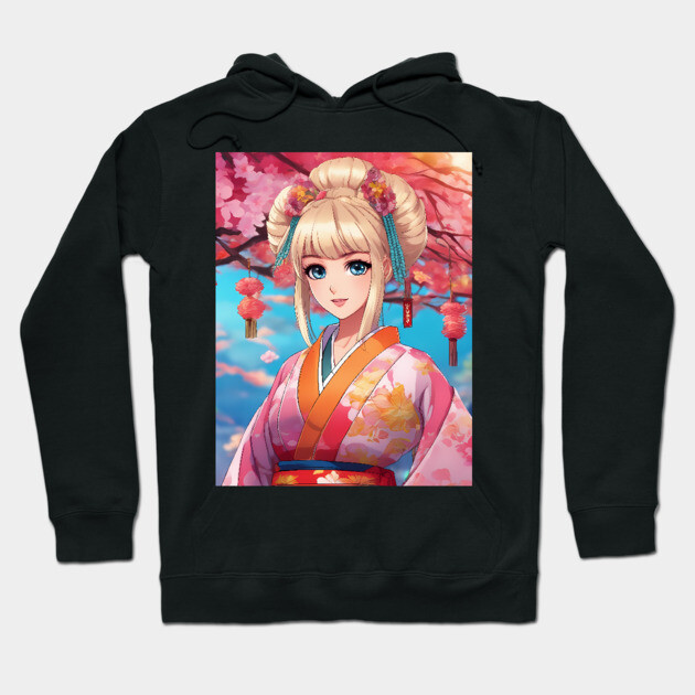 Otaku Obsessed  Japanese Anime Harajuku Hype Hoodie by animegirlnft