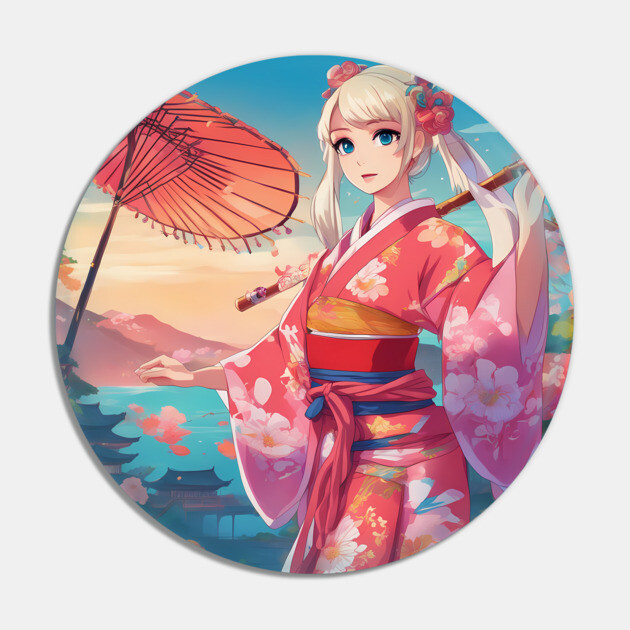 Harajuku Hype: Japanese Anime Girl Pin by animegirlnft