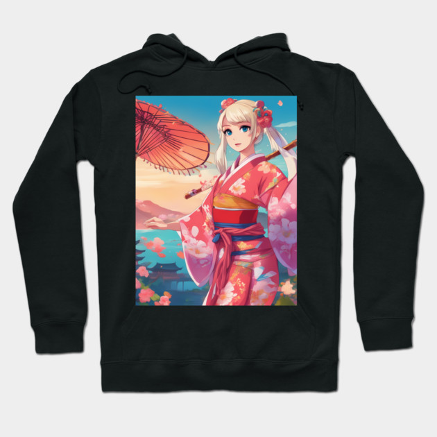 Harajuku Hype: Japanese Anime Girl Hoodie by animegirlnft