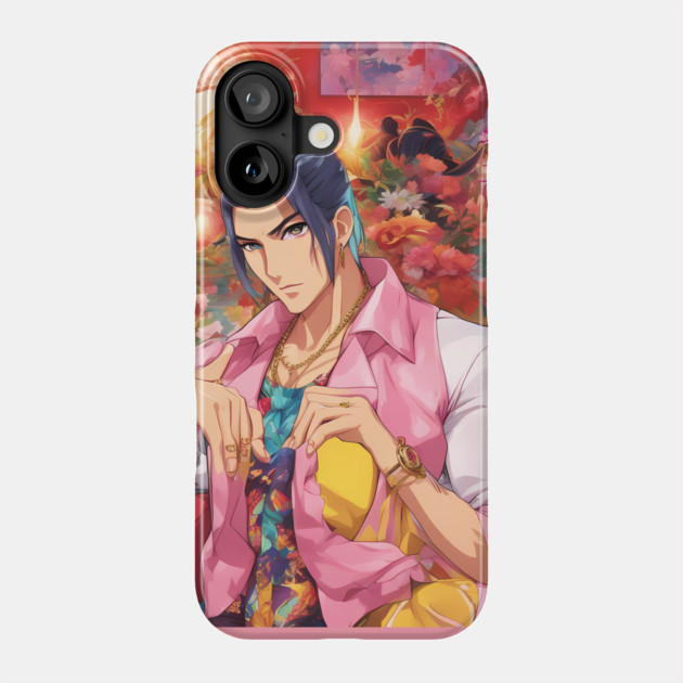 Manga Master Cool Anime yakuza pose Phone Case by animegirlnft
