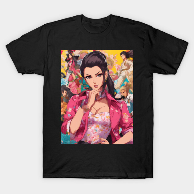 Kirei Kawaii  Beautiful  Yakuza Anime Girl T-Shirt by animegirlnft