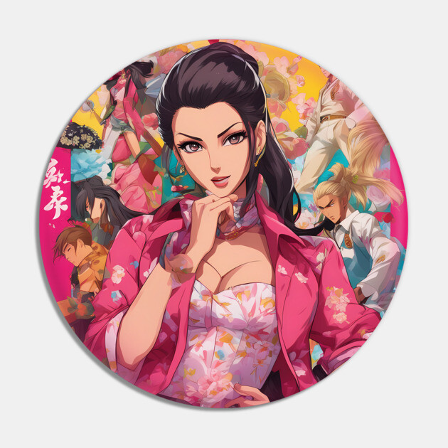 Kirei Kawaii  Beautiful  Yakuza Anime Girl Pin by animegirlnft