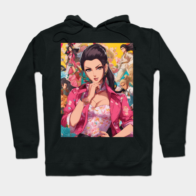 Kirei Kawaii  Beautiful  Yakuza Anime Girl Hoodie by animegirlnft