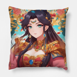 Cool Hero Kawaii Queen Anime Girl Pillow