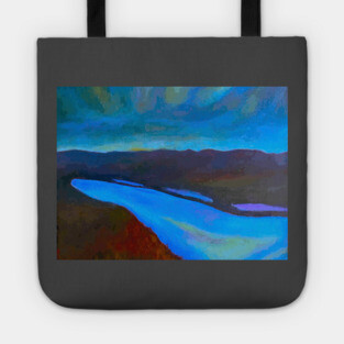 Night Painting Lazaretto Creek Tote