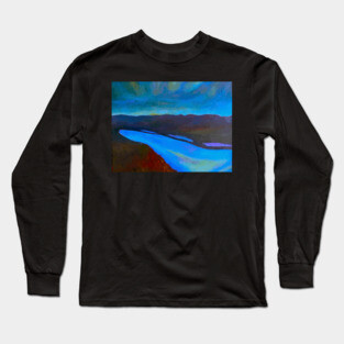 Night Painting Lazaretto Creek Long Sleeve T-Shirt