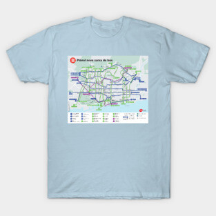 Barcelona - Bus Map - Spain - HD T-Shirt