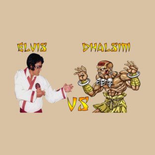 Elvis vs Dhalsim Street Fighter T-Shirt