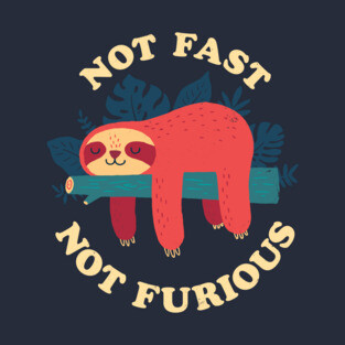 Sloth: Not Fast Not Furious T-Shirt
