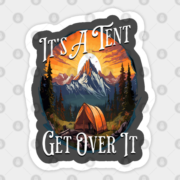 Big Tent in Nature Sticker by WarFX Designs