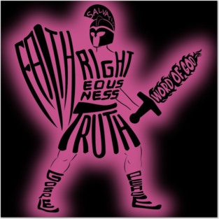 ARMOR OF GOD PINK Posters and Art