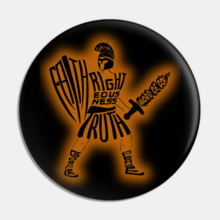 ARMOR OF GOD ORANGE Pin
