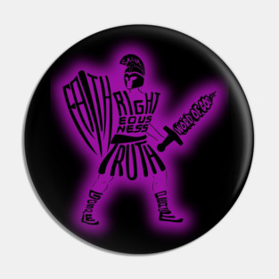 ARMOR OF GOD PURPLE Pin