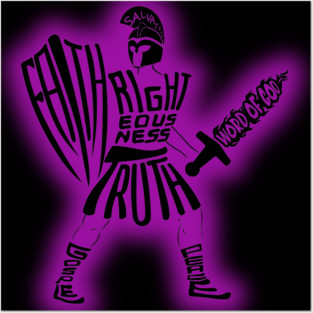 ARMOR OF GOD PURPLE Posters and Art