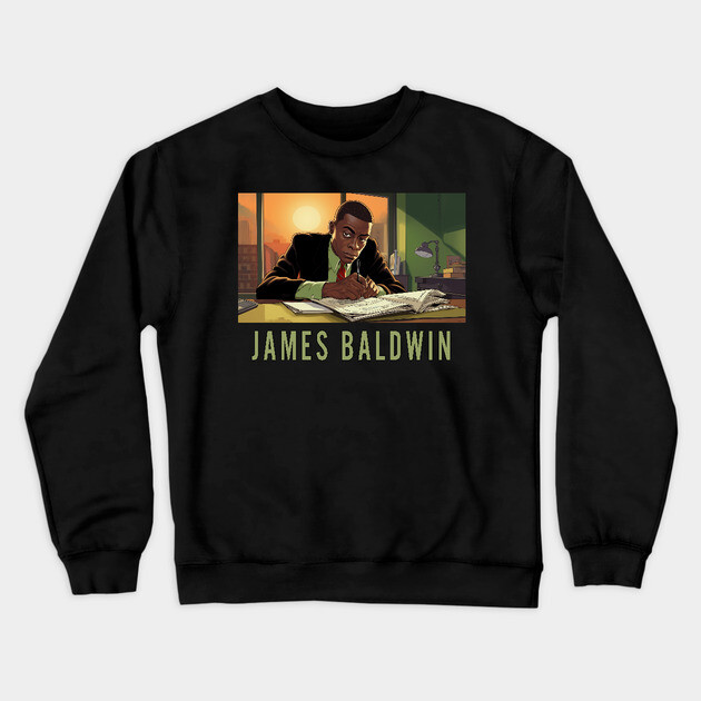 James Baldwin Crewneck Sweatshirt by UrbanLifeApparel