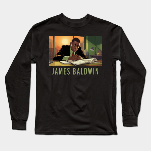James Baldwin Long Sleeve T-Shirt by UrbanLifeApparel