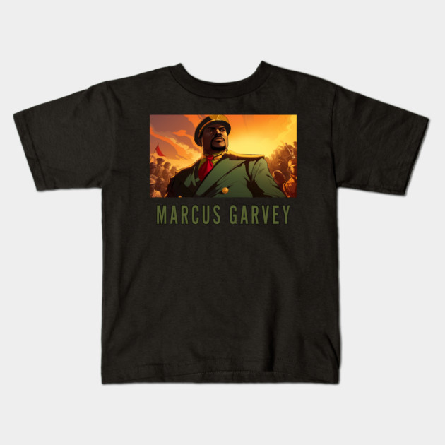 Marcus Garvey, Black History Kids T-Shirt by UrbanLifeApparel