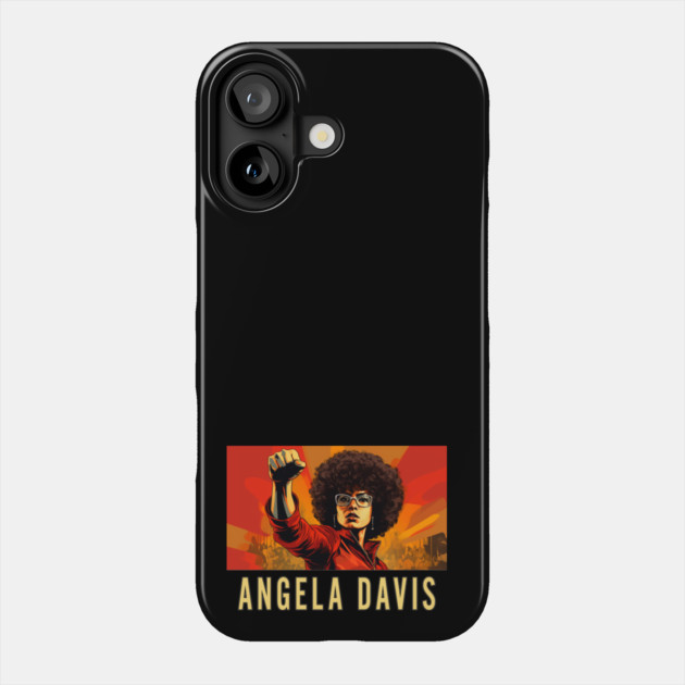 Angela Davis, Black Woman, Black History Phone Case by UrbanLifeApparel