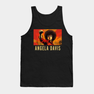 Angela Davis, Black Woman, Black History Tank Top