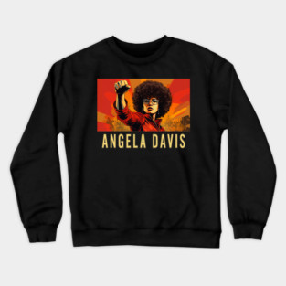 Angela Davis, Black Woman, Black History Crewneck Sweatshirt