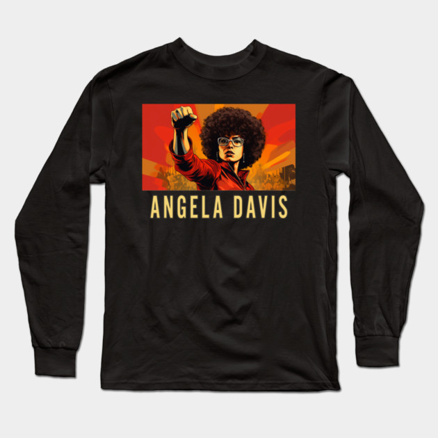 Angela Davis, Black Woman, Black History Long Sleeve T-Shirt by UrbanLifeApparel