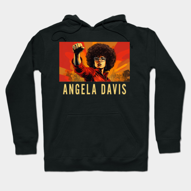 Angela Davis, Black Woman, Black History Hoodie by UrbanLifeApparel