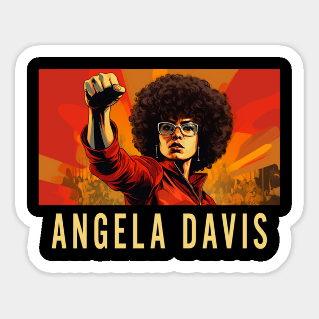 Angela Davis, Black Woman, Black History Magnet by UrbanLifeApparel